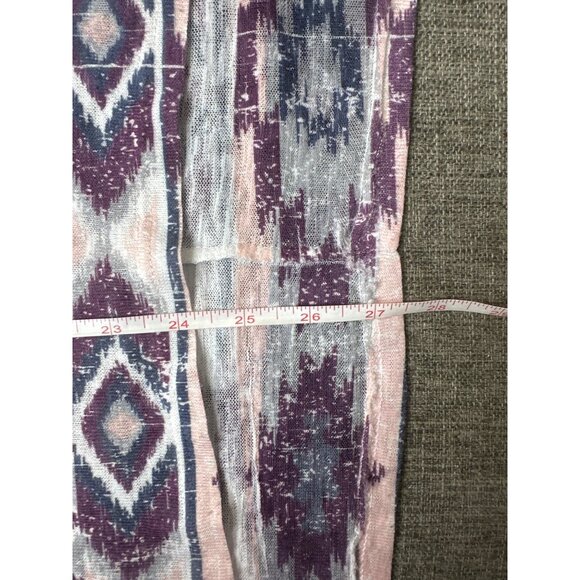 Maurices Womens Aztec Pattern Purple Blue Tunic Shirt Top Plus Size 1 XL - Picture 7 of 7